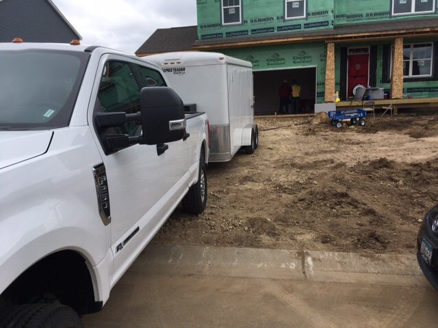 AeroBarrier trailer and equipment ready for a job
